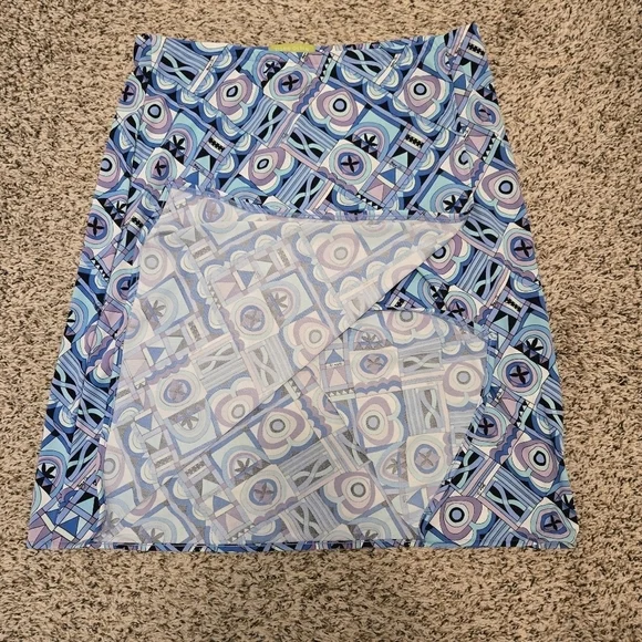 Sigrid Olsen Below Knee Multicolor Maxi Skirt Size L With Front Slit - Picture 4 of 11